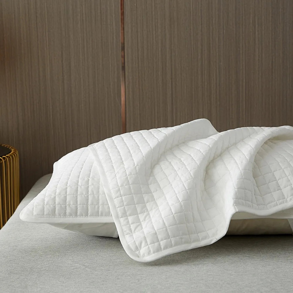 Anti Comfortable Cotton Pillow Cover Head oil Isolation layer Pillow Case Protector Sweatproof Waterproof Pillowcase household
