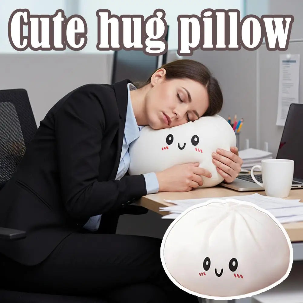 Large Steamed Bun Squeeze Toy Big Squishies Anti Stress Reliever Fidget Toy for Adults Kids Birthday Gift Soft Food Pillow Decor