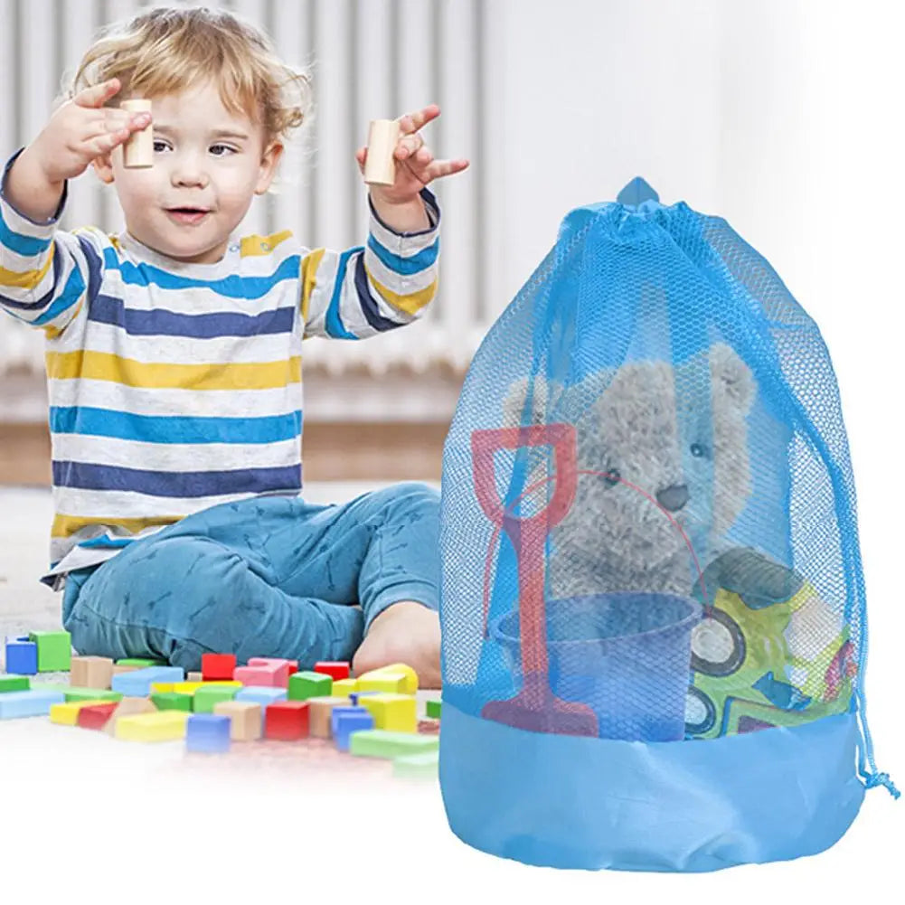 Beach Toy Organizer Backpack Lightweight Travel Bag for Sand Play Gear, Outdoor Adventures ﻿