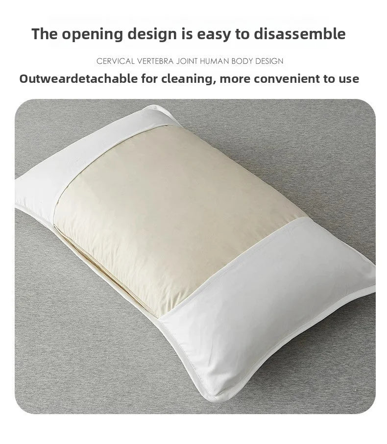 Clip Pillow Cover Head oil Isolation layer Pillow Case Protector Waterproof Anti Mite Pillow Core Protection (No Pillow) 72X45cm