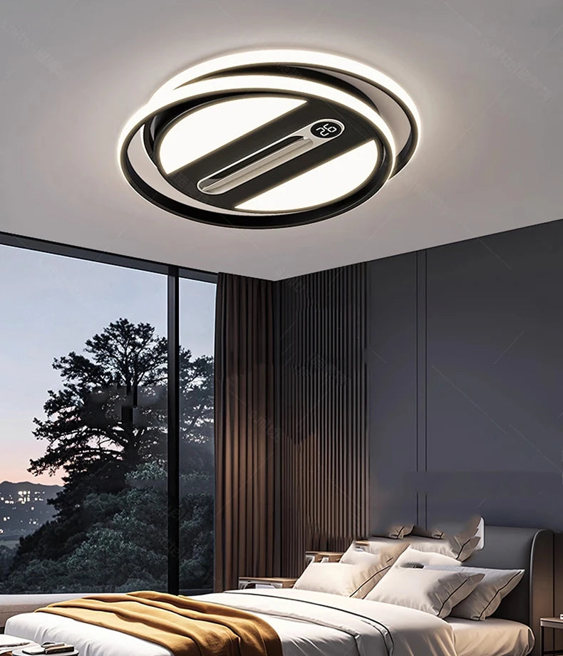 LED ultra-thin ceiling light, modern and simple living room lighting fixture, 2026 new atmospheric rectangular bedroom light