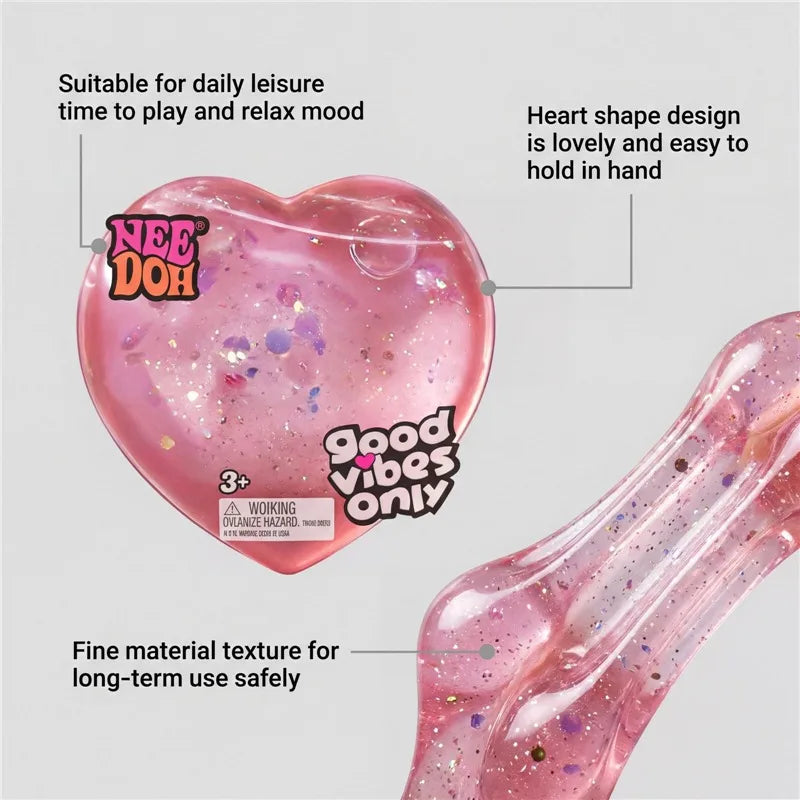 Needoh Sensory Jellyfish Gummy Bear Toy Soft Nice Cube Anti-Stress Stress Relief Pressure Souvenir Sensory Non-toxic Fidget Toy
