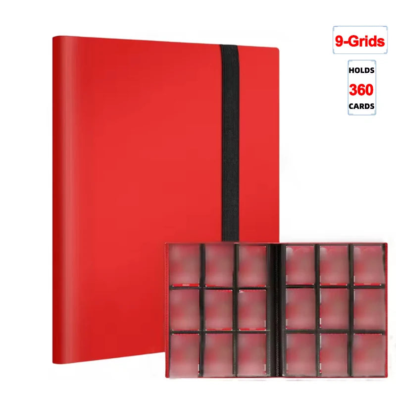 1Pc Card Binder 160/360/480 Trading Card Holder Book PP Cover Binder For Cards Durable Side Loading Card Book With Gaming Cards