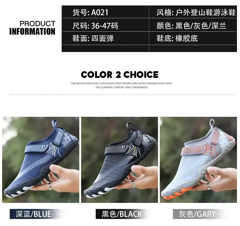Mens Quick Drying Water Shoes Unisex Breathable Aqua Shoes Slip on Non Slip Wading Shoes Travel Water Park Pool Ladies Sneakers