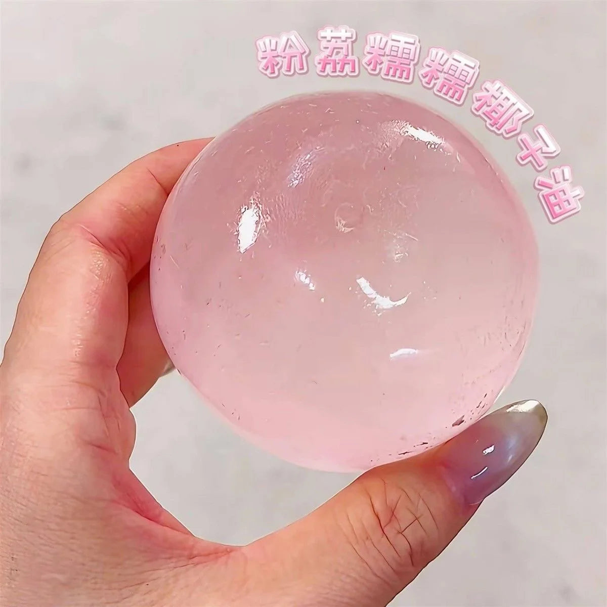 Blue Transparent Maltose Squishy Toy, Cute Mochi Soft Simulated Ball, Fast Rebound Anti Stress Fidget Decompression Toy