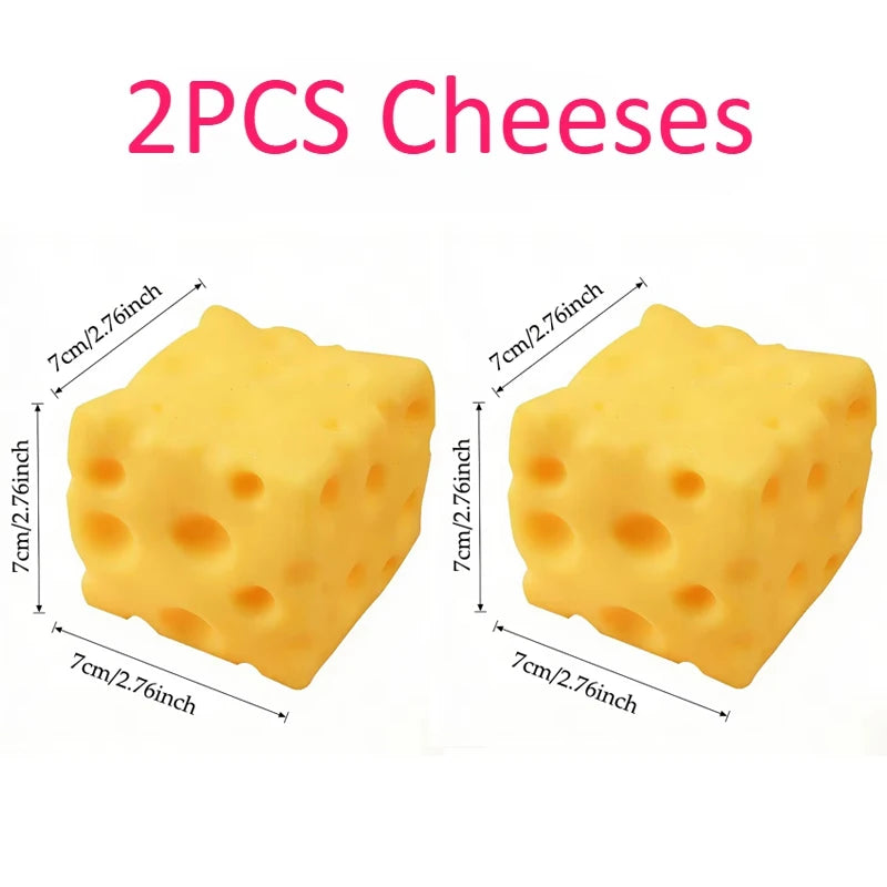 Giant Cheese Squeeze Toy Extra Large Size Cheese Squishy Fidget Toys Slow Rebound Shapeable Venting Ball for Adults Gifts