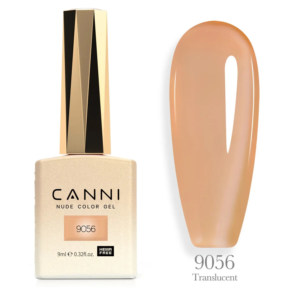 Canni Nail Gel Polish Jelly Nude Color HEMA FREE TPO FREE 9ml Transparent Semi Permanent Natural Nude French Nail Gel Lacquer