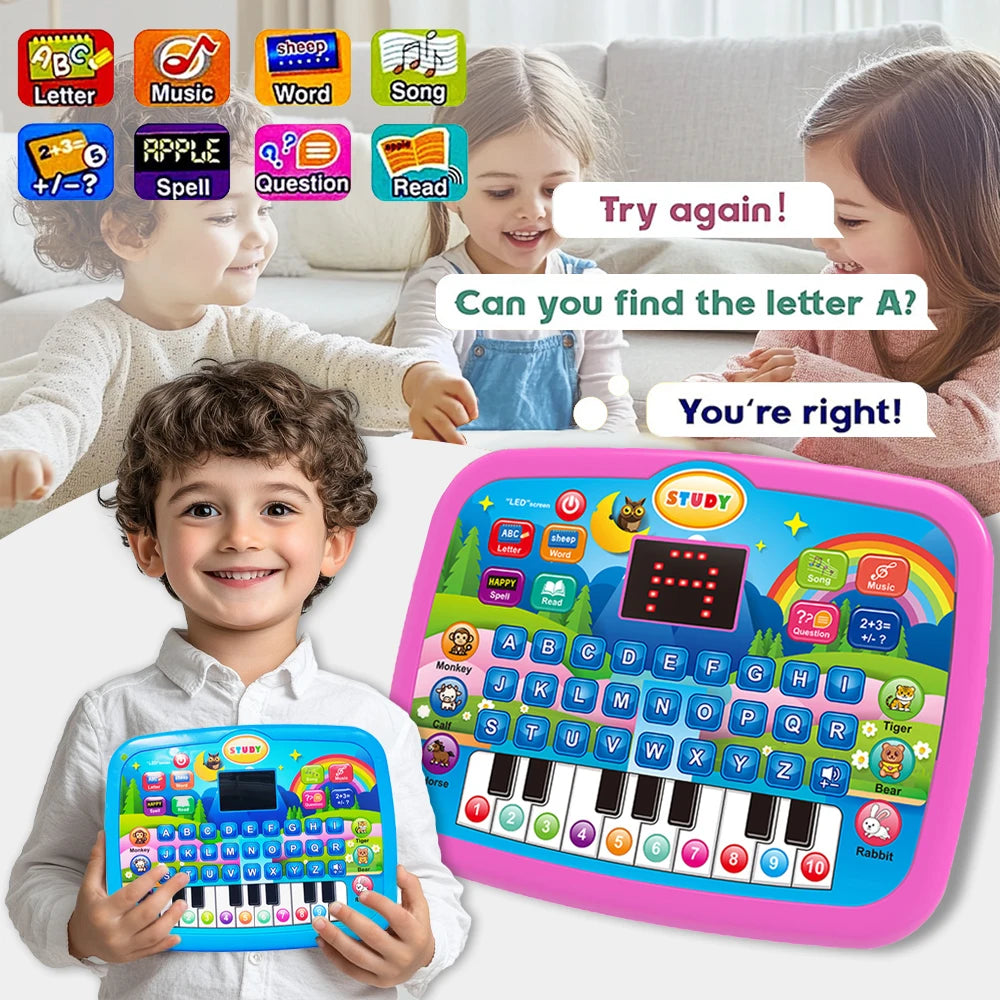 Multi functional early childhood education machine toys, letters, numbers, and music, gifts for boys and girls (no batteries)