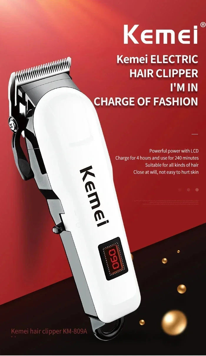 Kemei Hair Clipper Km-809A Km-1506 Km-1102 Profession Hair Trimmer Electric Beard Trimmer for Men's Hair Cutter Machine
