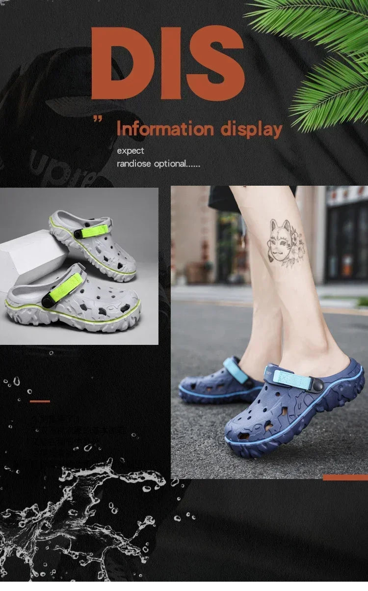 Factory Cheap EVA Men's Clogs Shoes Lightweight Wholesale Plastic Clog Men Beach Working Sandals with Men Clogs&Mules Big Size47