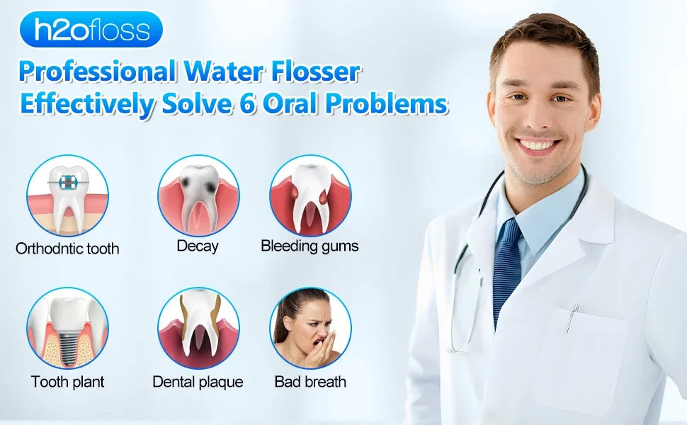 h2ofloss Original Jet Tips Replacement Nozzles for h2ofloss Dental Water Flosser Oral Irrigator Accessories