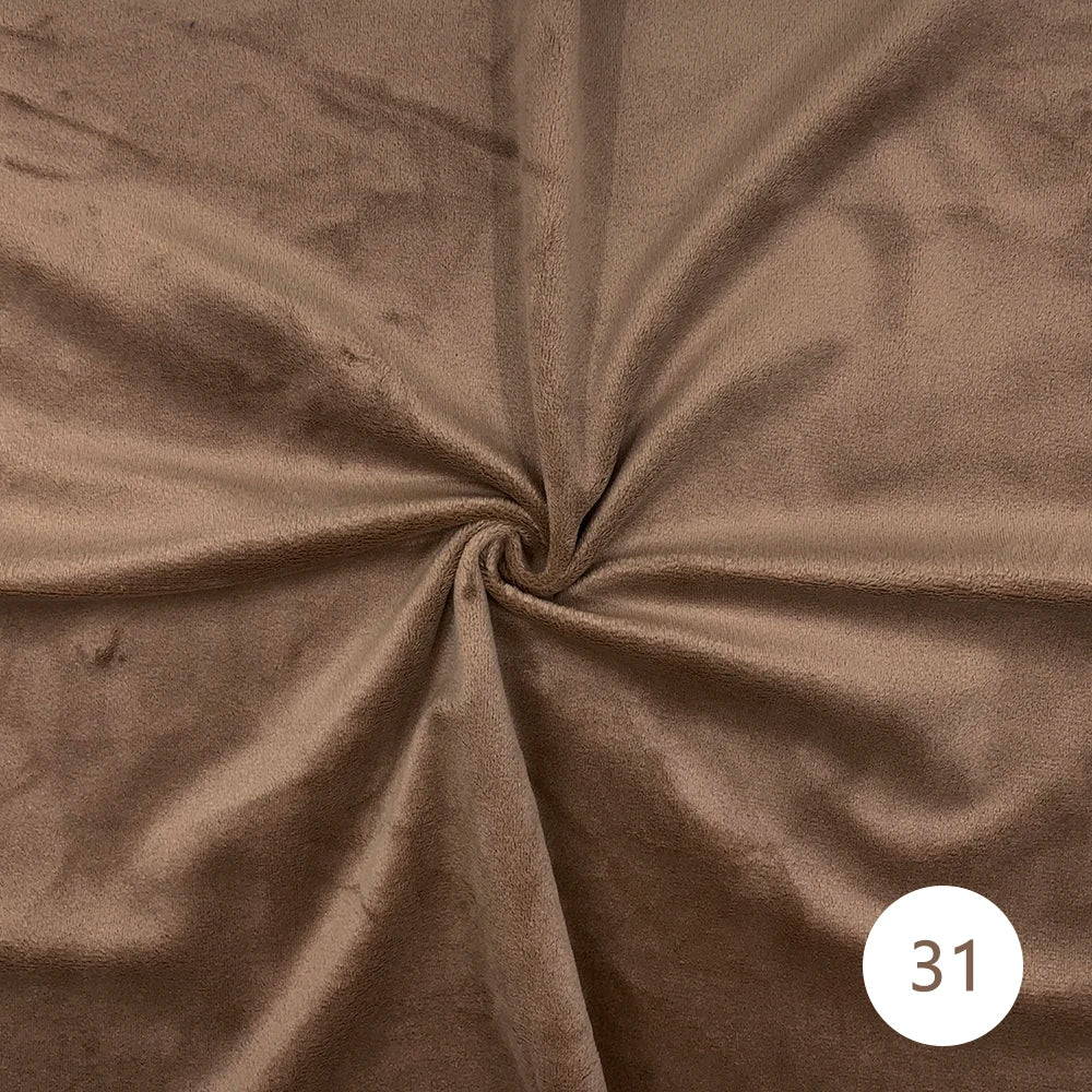 1.5mm Super Soft Short Plush Fabric Thick Crystal Super Soft Flannel Plush Toy Handmade Diy Fabric 45x50cm