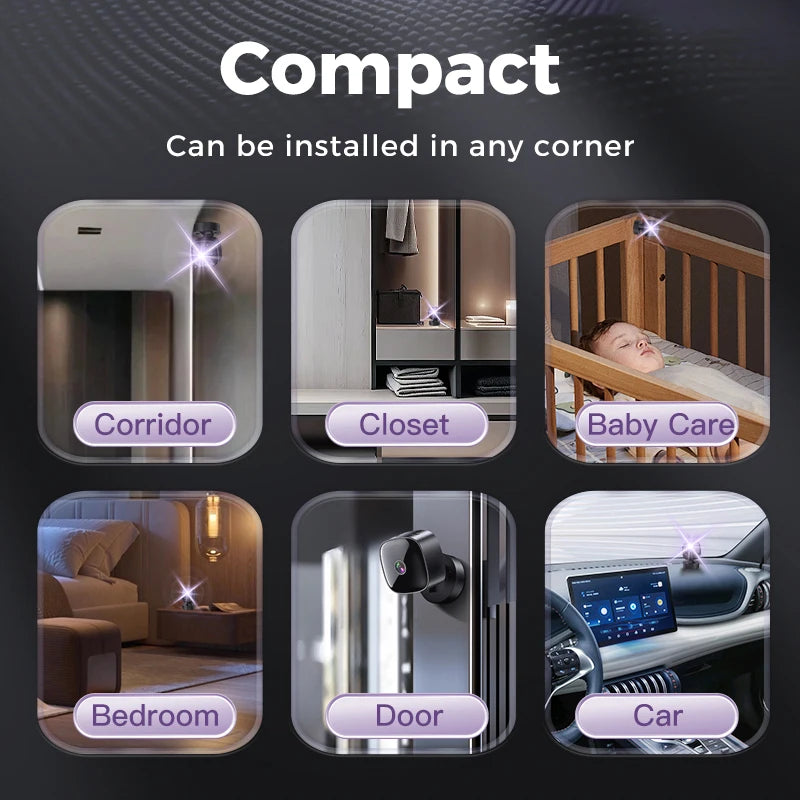 Lenovo 6K HD Wifi Camera Mini Camera Wireless Security Protection Remote Monitor Camcorders Video Surveillance Home Smart Camera
