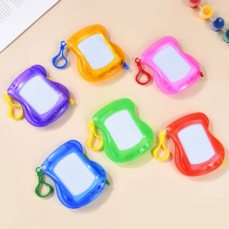 6/12PCS Magnetic Drawing Board Erasable Writing Pad Mini Keychain Kids Birthday Party Favors for guest Pinata Goodie Bag Filler