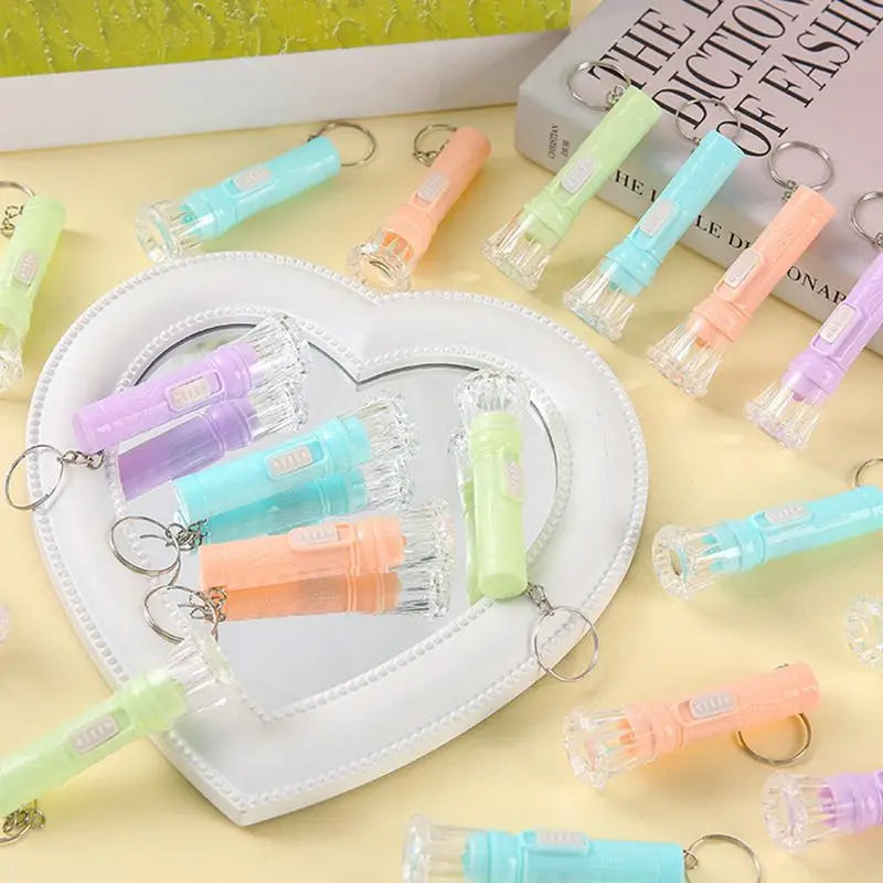 12-24PCS Candy Color Glowing Flashlight Camping Toy Birthday Party Favor Kids Gifts School Prize Wedding Gifts Guests Giveaways