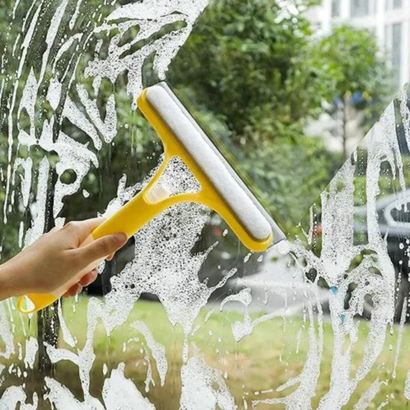 Multi-function glass wiper home window cleaning brush sprayer cleaning soap cleaning brush home automotive rubber brush