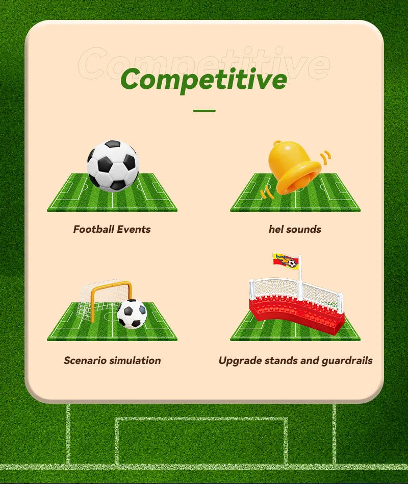 Mini Tabletop Soccer Game Double Flip Control High Barrier Foosball Board Game for Adults Indoor Entertainment Football Toy