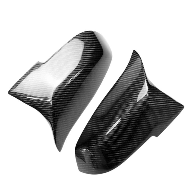 Carbon Fiber Look Black car Rearview Side Mirror cover Caps for BMW 5 6 7 Series F10 F11 F18 F07 F12 F13 F06 F01 F02 LCI