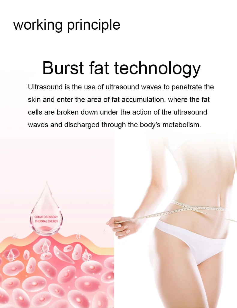 40K Cavitation Machine 4-1 Ultrasonic RF Body Shaping Lose Weight Multipolar Slimming Facial Skin Tightening Lifting Device