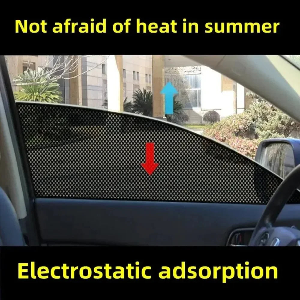 2 PCS Car Sunroof Film Durable High-Quality Anti-UV Sunscreen Stickers PVC Electrostatic Cover for Vehicle Roof