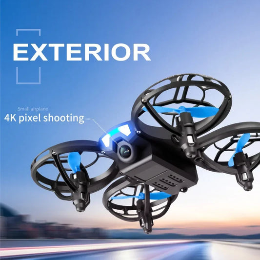 V8 New Mini Drone 4K Professional HD 1080P Wide Angle Camera WiFi FPV RC Drone Height Keep Drones Helicopter Kids Toys 4DRC