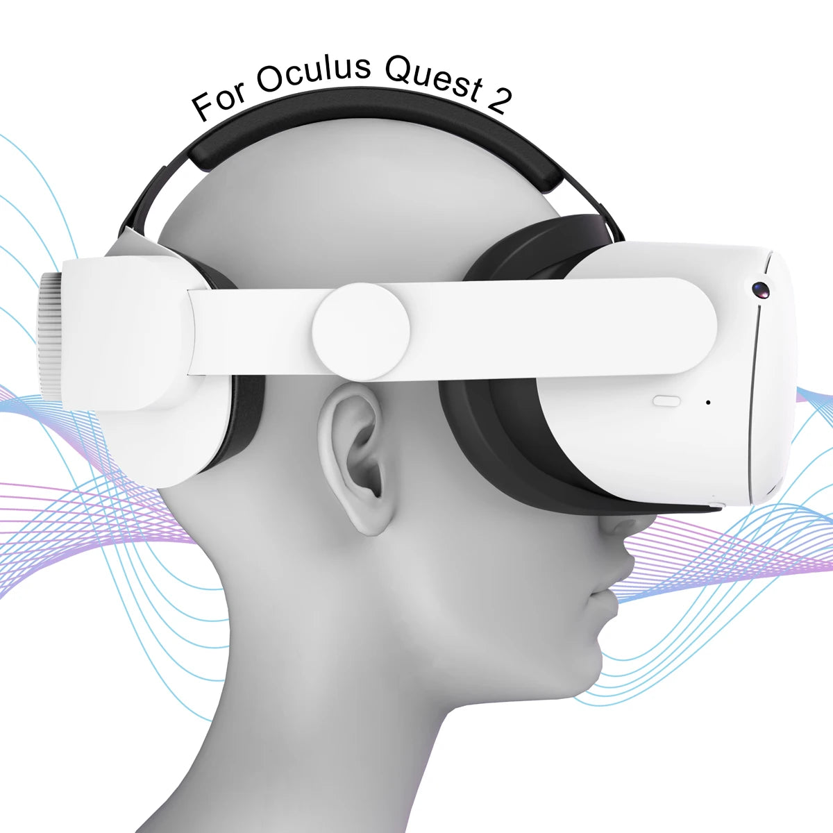 VR Silicone Face Cover for Oculus Quest 2 Accessories Face Pad Replacement Light-Thin VR Face Cushion for Meta Quest 2 VR Parts