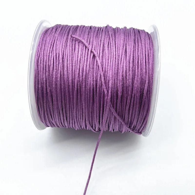100M/Roll 0.8mm Nylon Cord Thread Chinese Knot Macrame Cord Bracelet Braided String DIY Tassels Beading Shamballa String Thread