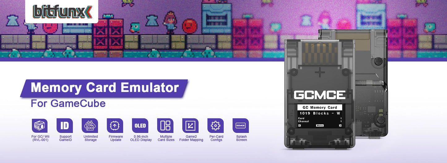 Bitfunx PSxMemCard Gen2 Store Game Saves for PS1 and PS2 Games for PlayStation1 PS one Playstation2 Game Consoles