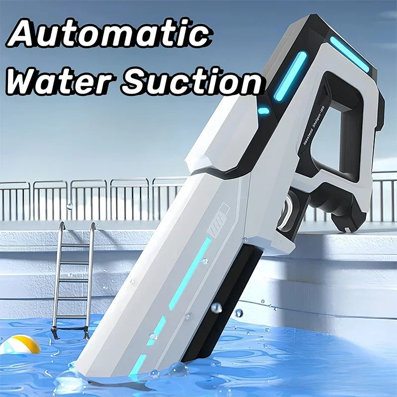 Children's Fully Automatic Water Storage Gun Large Capacity Electric Water Absorbing Toy Gun Summer Outdoor Water Toy Gift