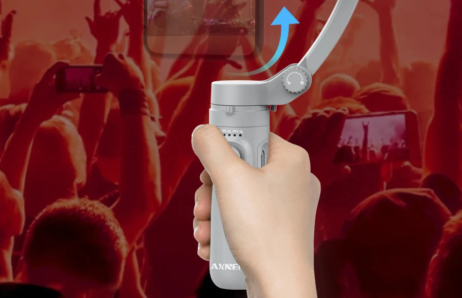 HQ3 3-Axis Gimbal Stabilizer for Smartphone Foldable Handheld Phone Video Record Vlog Anti-Shake Stabilizer for iPhone Android