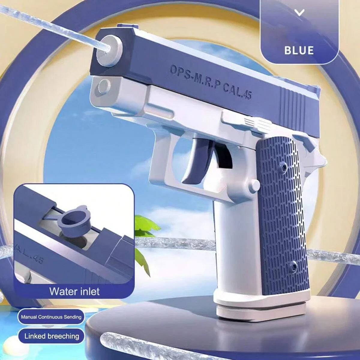 Outdoor Shooting Game Toy M1911 Water Pistol Squirt Gun Water Blaster for Pool Beach Kids Adults Summer Use