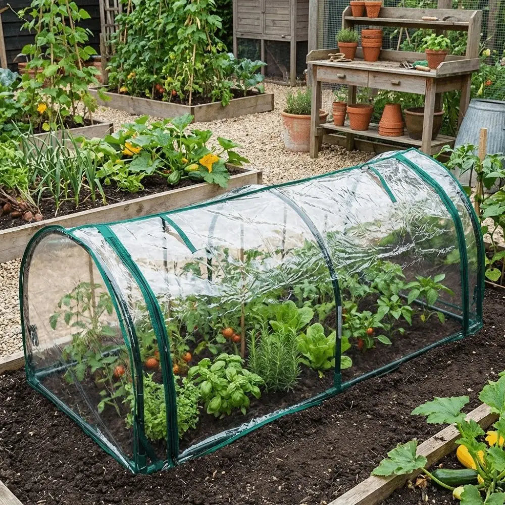 Transparent Mini Plant Greenhouse Plastic Waterproof Insulation Cover Bird-proof Efficient Protect Plant Grow Tent Backyard