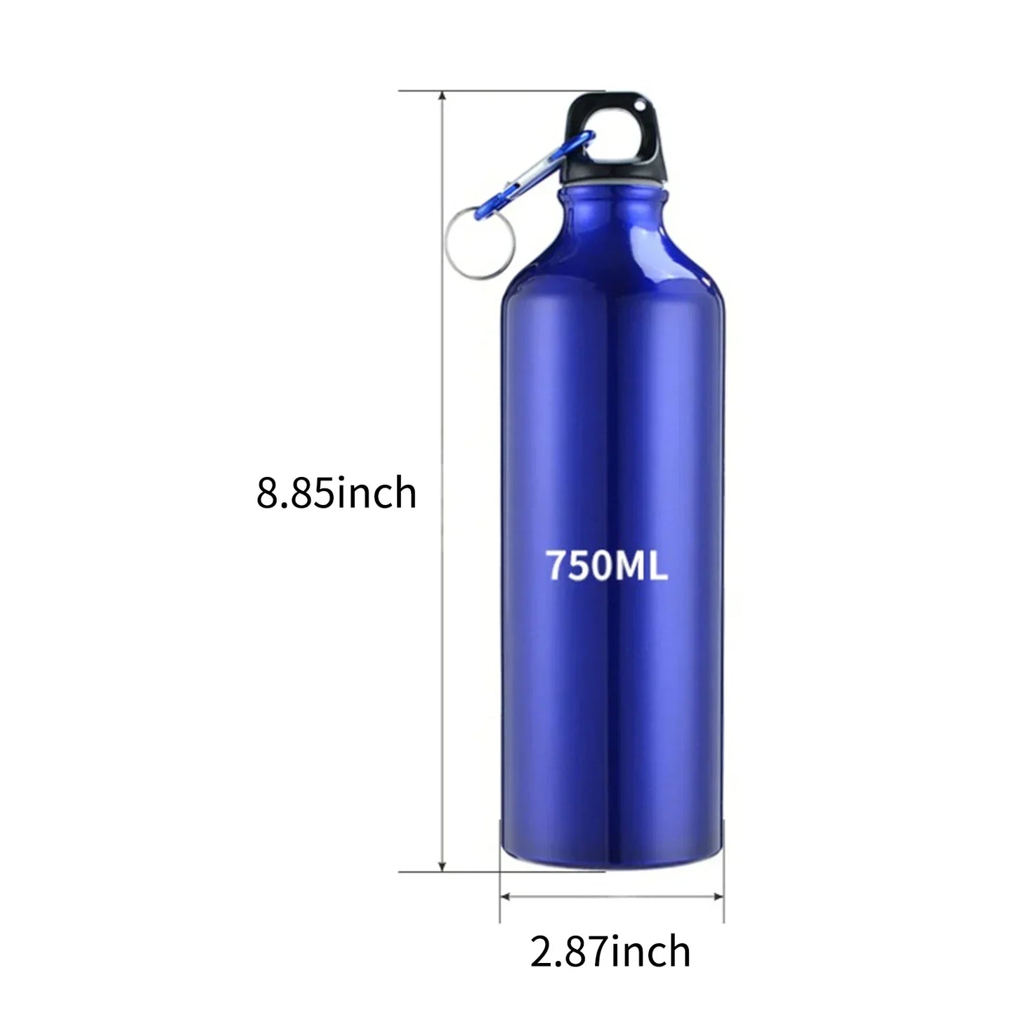 500/750mL Aluminum Outdoor Bike Sports Water Bottle Drinking Kettle Drinking Cup Leakproof Water Jug for Travel Running Camping