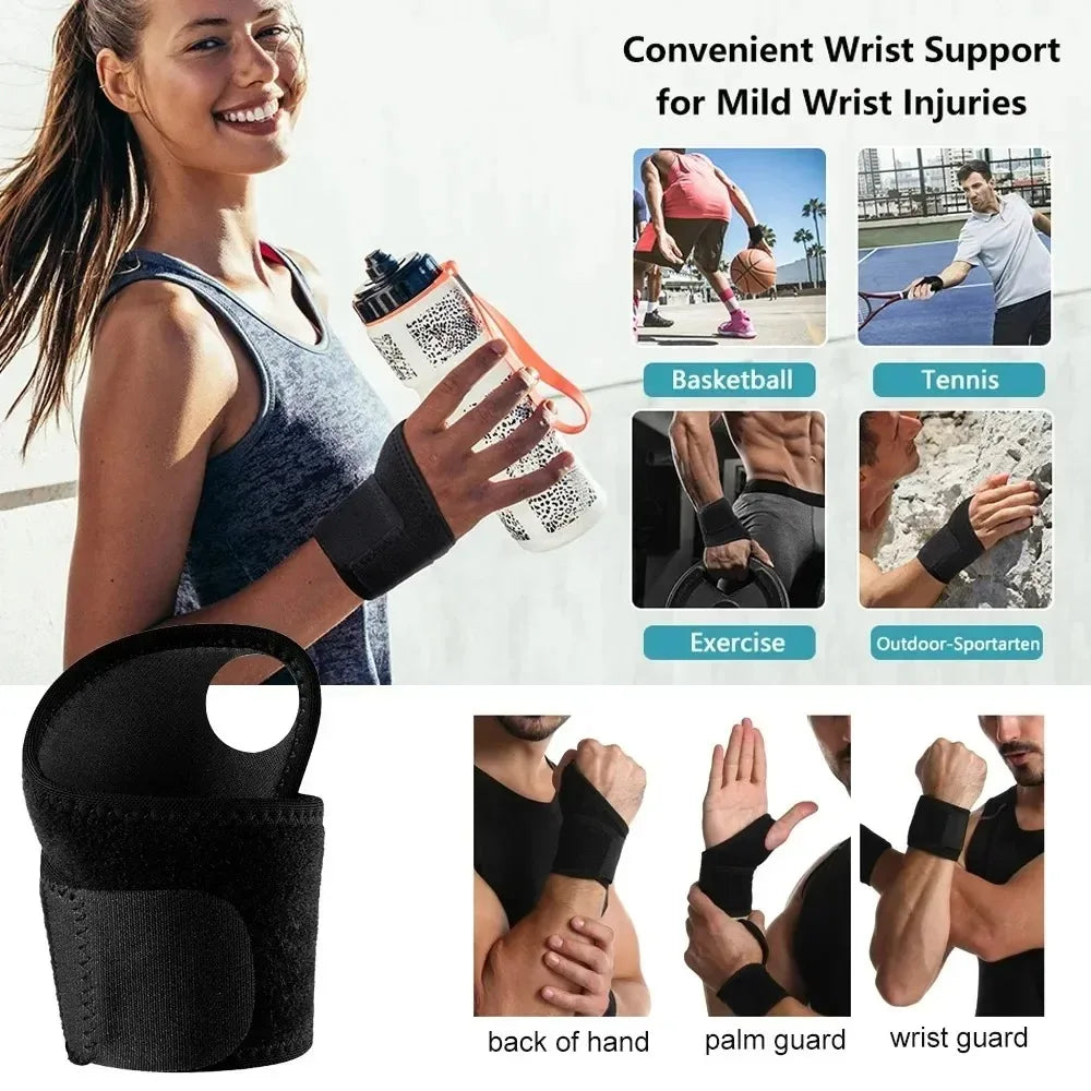 1/2pcs Adjustable Wrist Braces for Carpal Tunnel, Tendinitis & Arthritis Pain Relief – Sport Support for Sprains & Wrist Pain