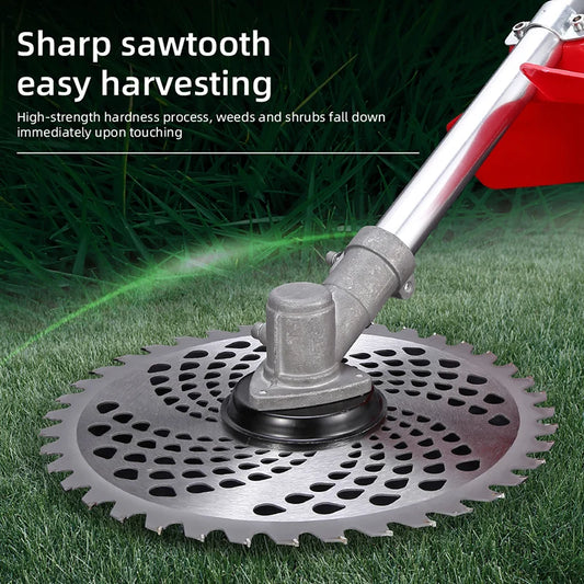 1Pc 10-Inch 60-Tooth Circular Grass Cutting Blade with 4 Accessories, Hardened Blade Head for Durability, Can Quickly Clear Large Areas of Grass, Quickly Cut Thick Branches, Suitable for Garden and Lawn Maintenance, Trimming