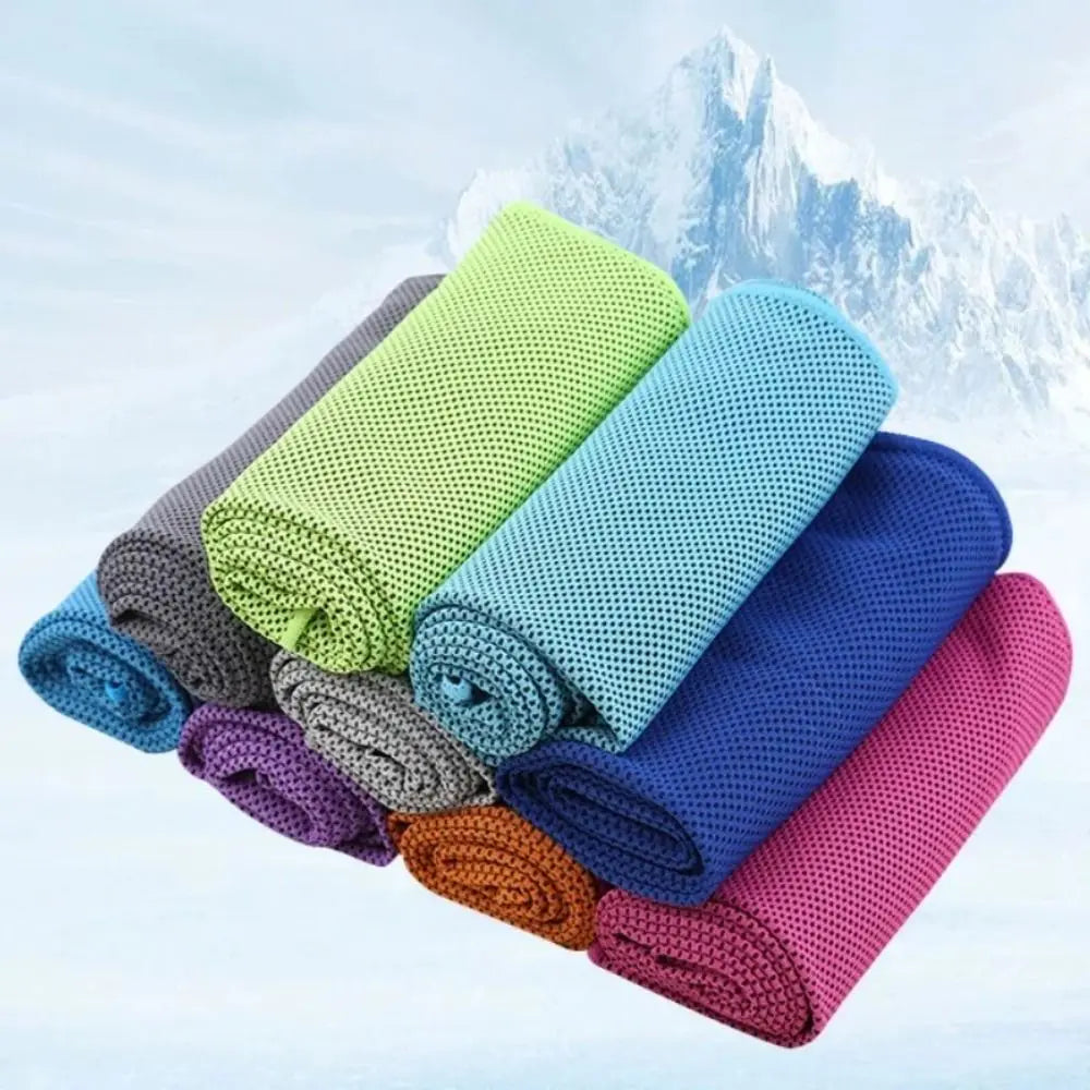 Mini Quick Dry Fitness Cool Towel Portable Microfiber Silica Gel Towel Silicone Bag Quick Drying Towel Sports