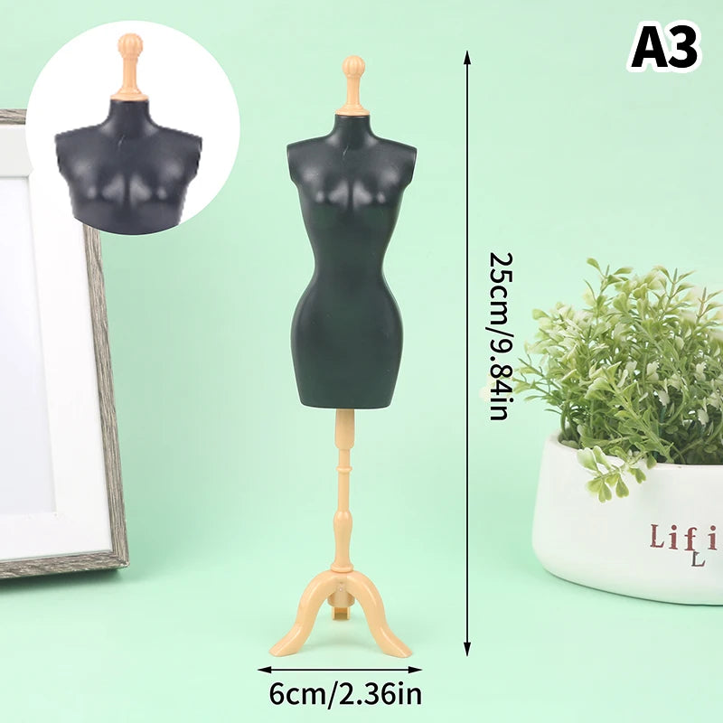 1/6 Doll Mannequin Coat Hanger Dollhouse Doll Skirt Support Wedding Mannequin Stand Humanoid Model Toy Doll Gown Display Form