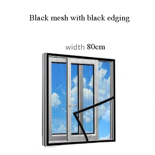 Mosquito Nets for Window,anti-mosquito window screens,Mesh Anti Insect Air Tulle Invisible Black Fiberglass Mosquitoes and Flies