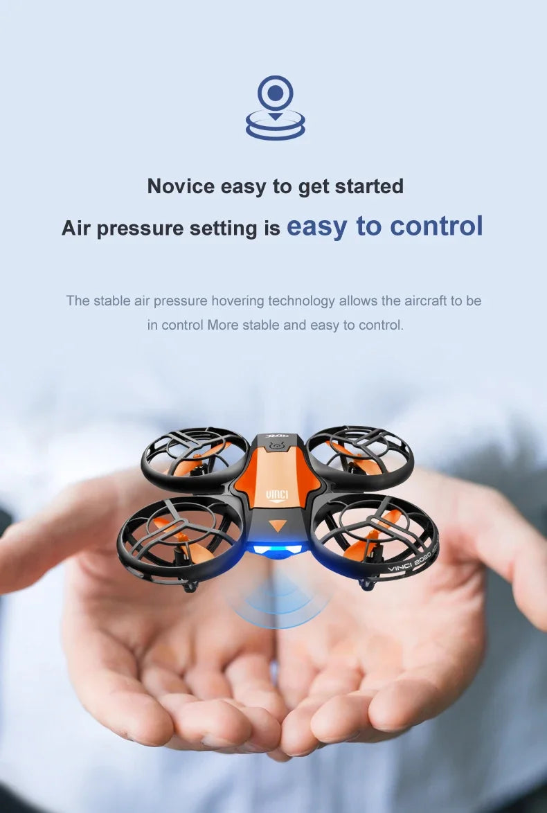 V8 New Mini Drone 4K Professional HD 1080P Wide Angle Camera WiFi FPV RC Drone Height Keep Drones Helicopter Kids Toys 4DRC