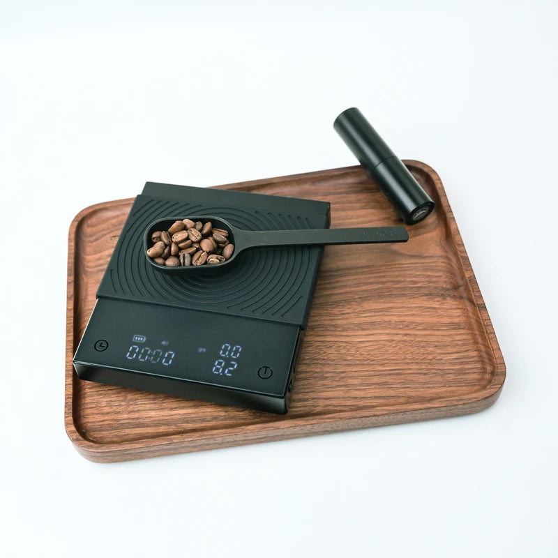 TIMEMORE Basic 2 Black Mirror Pour Over Coffee Scale flow rate display Auto Timer digit Kitchen Food scale espresso 0.1g/2kg