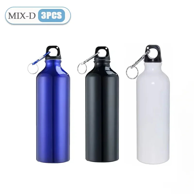 500/750mL Aluminum Outdoor Bike Sports Water Bottle Drinking Kettle Drinking Cup Leakproof Water Jug for Travel Running Camping