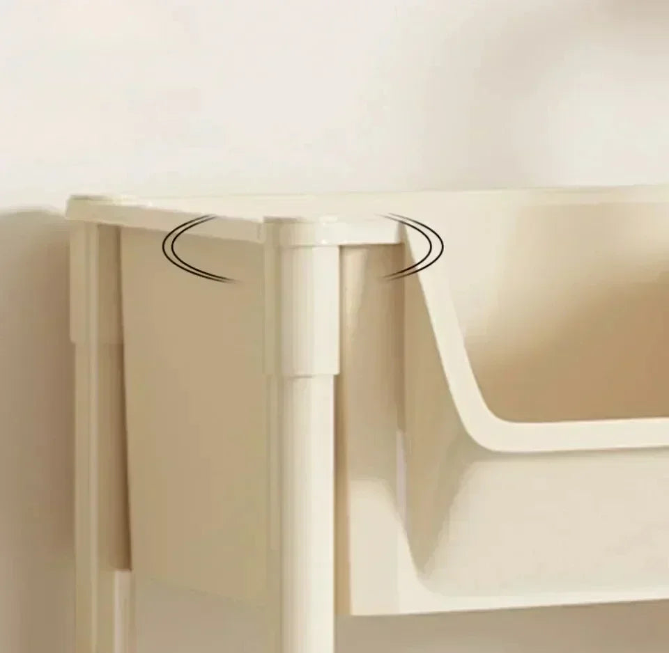 NEW Kitchen Storage Trolley Bookshelf Slit Storage Cabinet Bathroom Living Room Home Organizer Rack Kitchen Corner Narrow