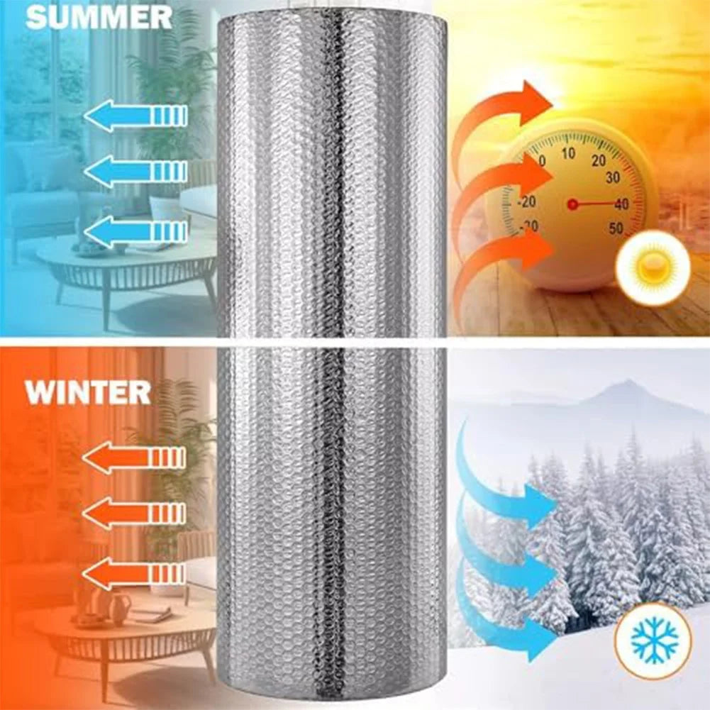 0.6m By 1.2m Radiator Aluminum Foil Insulation Sheet Double Sided Reflective Heat Barrier For Walls And Floors