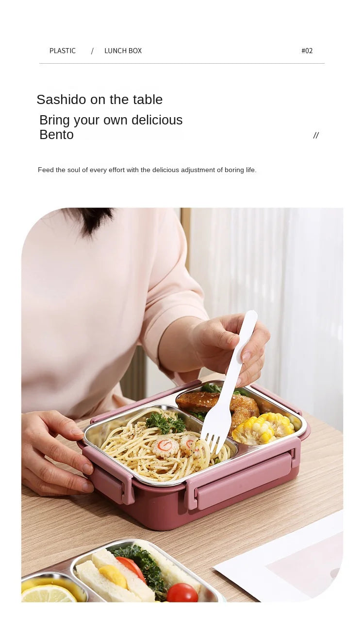 850ml Portable Lunch Boxes for Children Adults Thermo Soup Bento Box Stainless Steel Insulated Heating Food Storage Container