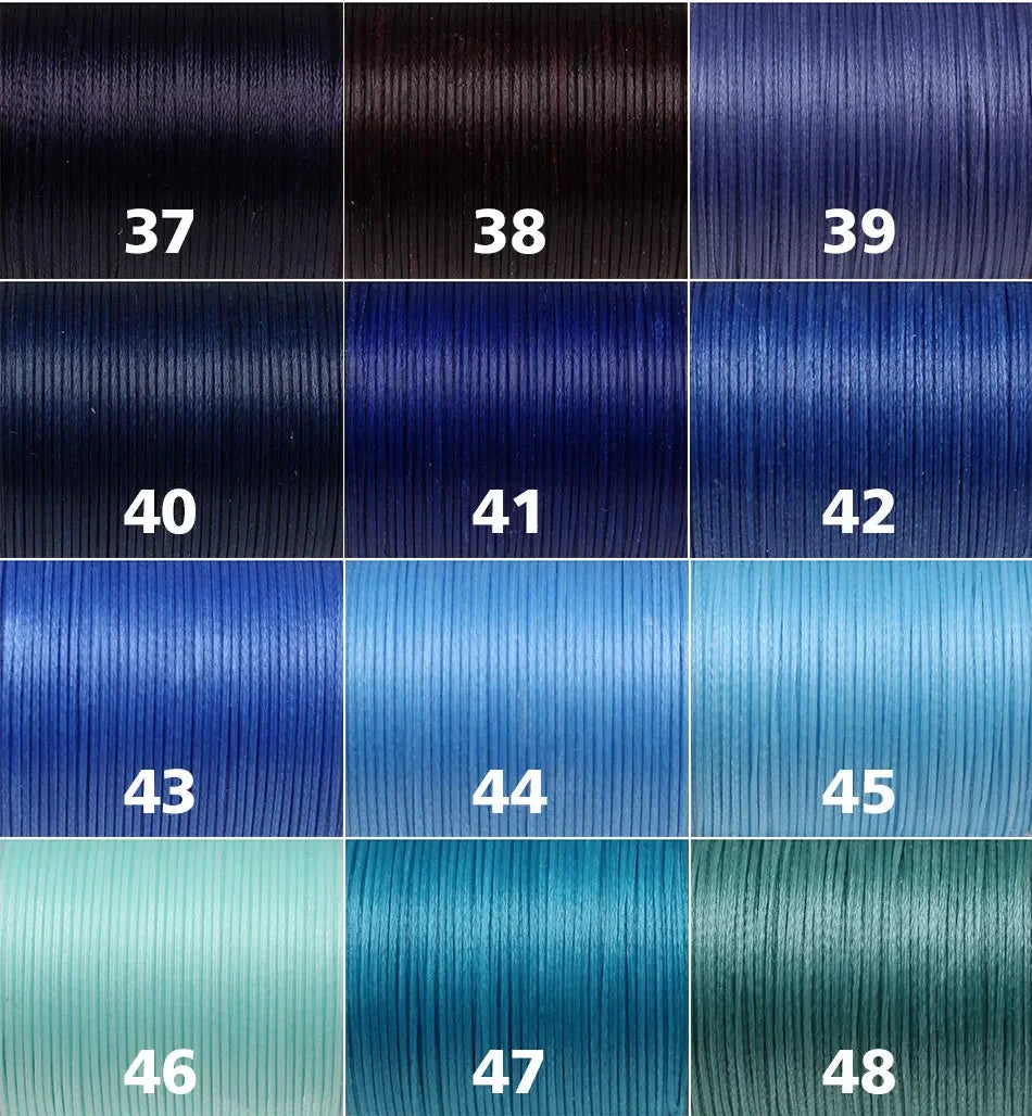 Handmade Flat Wax Thread for Leather Craft, Hand Stitching, DIY Wax Coated Strings, Repair Shoes, Sewing Tools, 0.8mm, 1.0mm