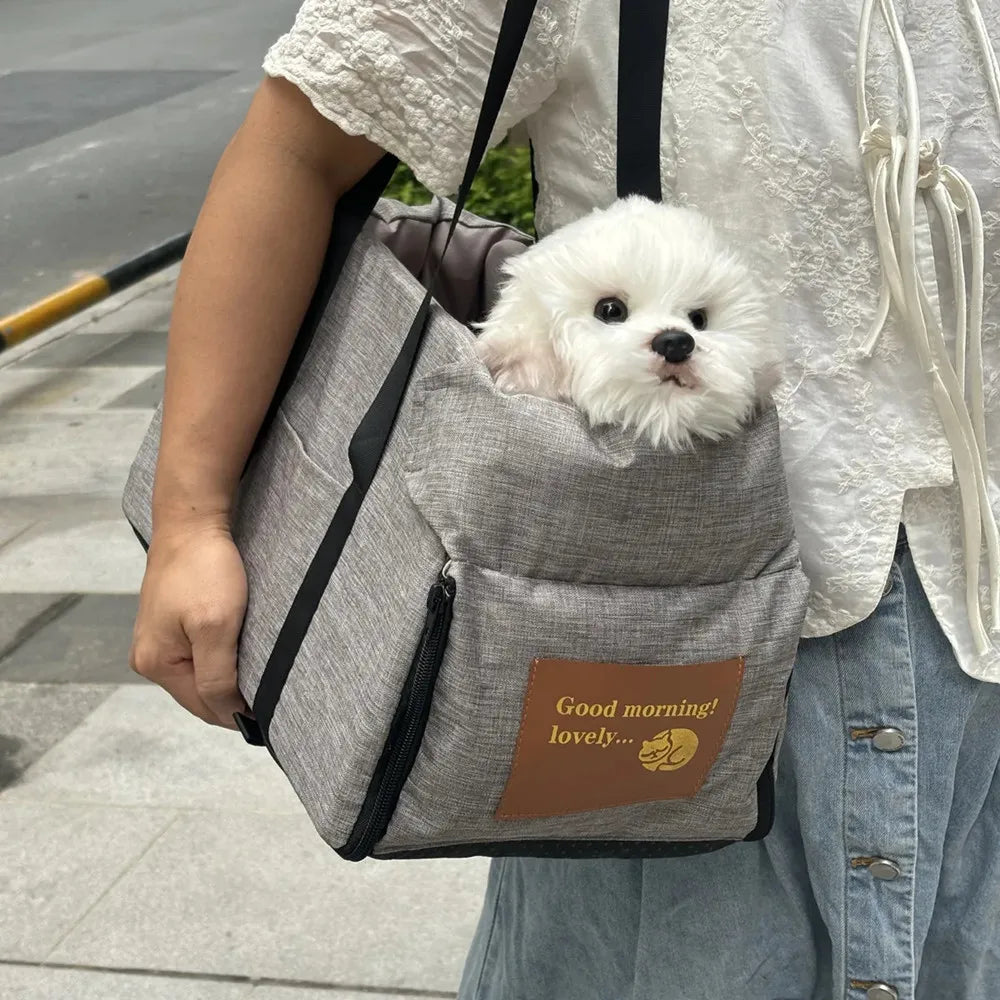 Pet Products Portable Console Booster Dog Car Seat & Carrier for Small Dogs & Cats,Car Seat for Center Car Armrest Safety Tether