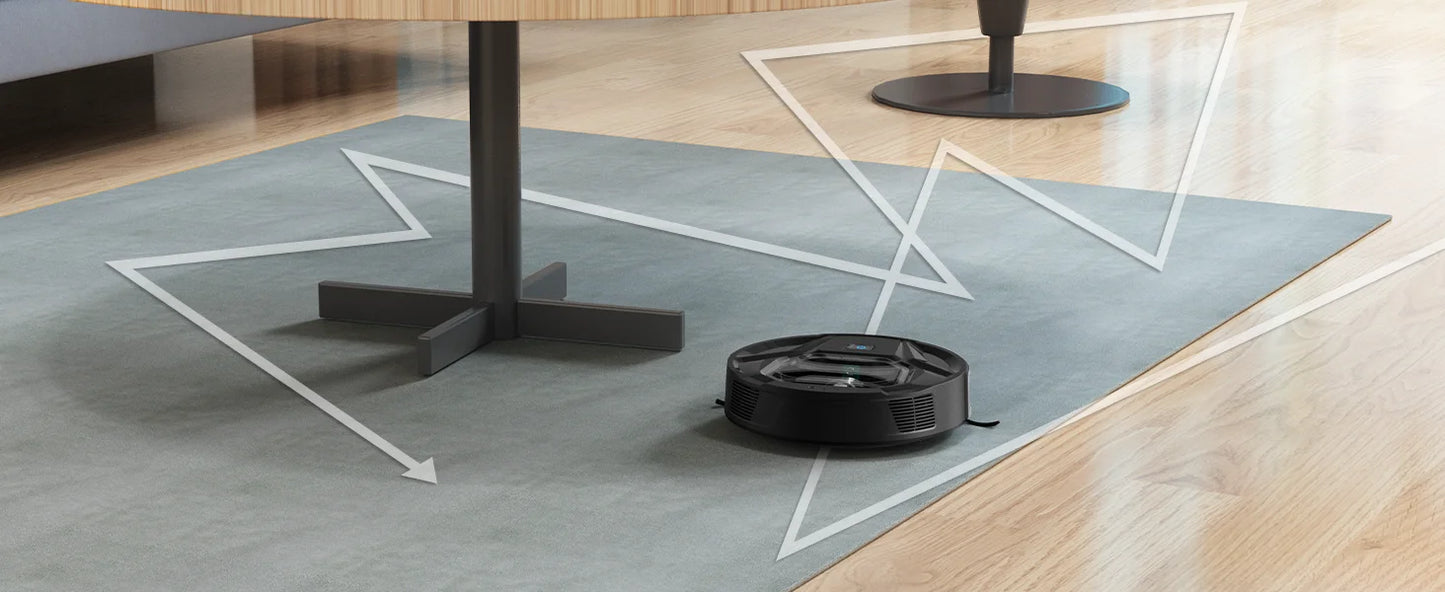 Lefant M320 Robot Vacuum Cleaner, Carpet Detection, 6,000 Pa Suction, Low Noise,  210 Mins Runtime, Self-Charging, Ideal for Har