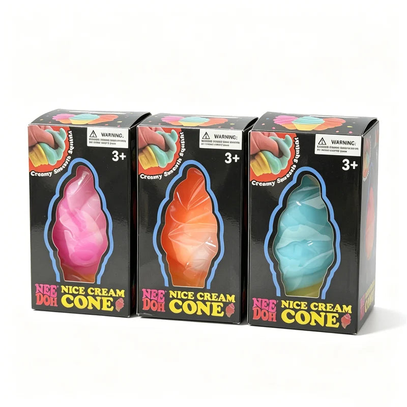 Needoh Sensory Jellyfish Gummy Bear Toy Soft Nice Cube Anti-Stress Stress Relief Pressure Souvenir Sensory Non-toxic Fidget Toy