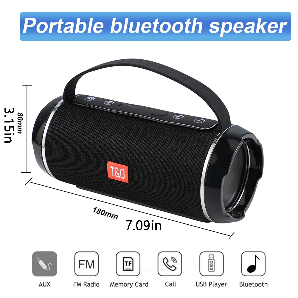 Subwoofer Caixa De Som Bluetooth Speaker Portable Sound Box Music Wireless Woofer Bass Computer PC TV Radio FM 10W Powerful Big