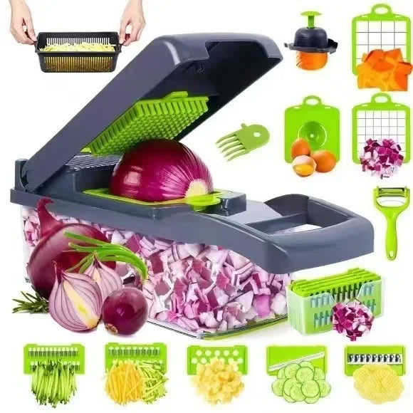 16 Multifunctional vegetable cutting artifact Kitchen household shredding potato shredding dicer wiping radish planer slicer